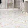 Revêtement de sol en pvc imitation marbre blanc