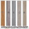 Revêtement de sol en pvc imitation bois gris claire