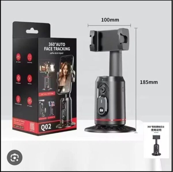 Support de téléphone intelligent -Apareil selfie détecteur de mouvement 360º